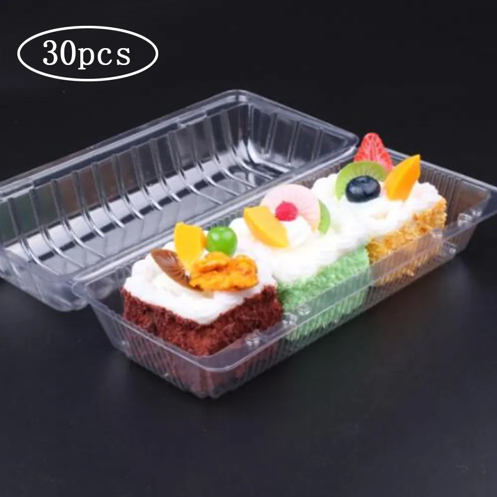 Plastic Cake Tin Disposable Packing Box, Sushi High Cover