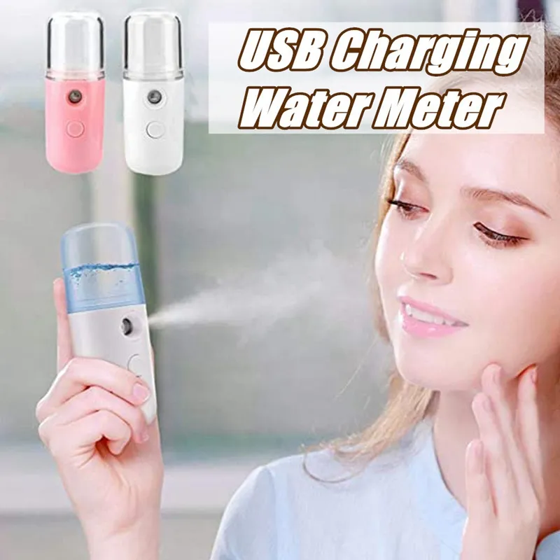 Portable Mini Nano Mister Luftfuktare Kylmistans ansikte Luftfuktare Sprayer Facial Device USB Uppladdningsbara hudvårdsverktyg