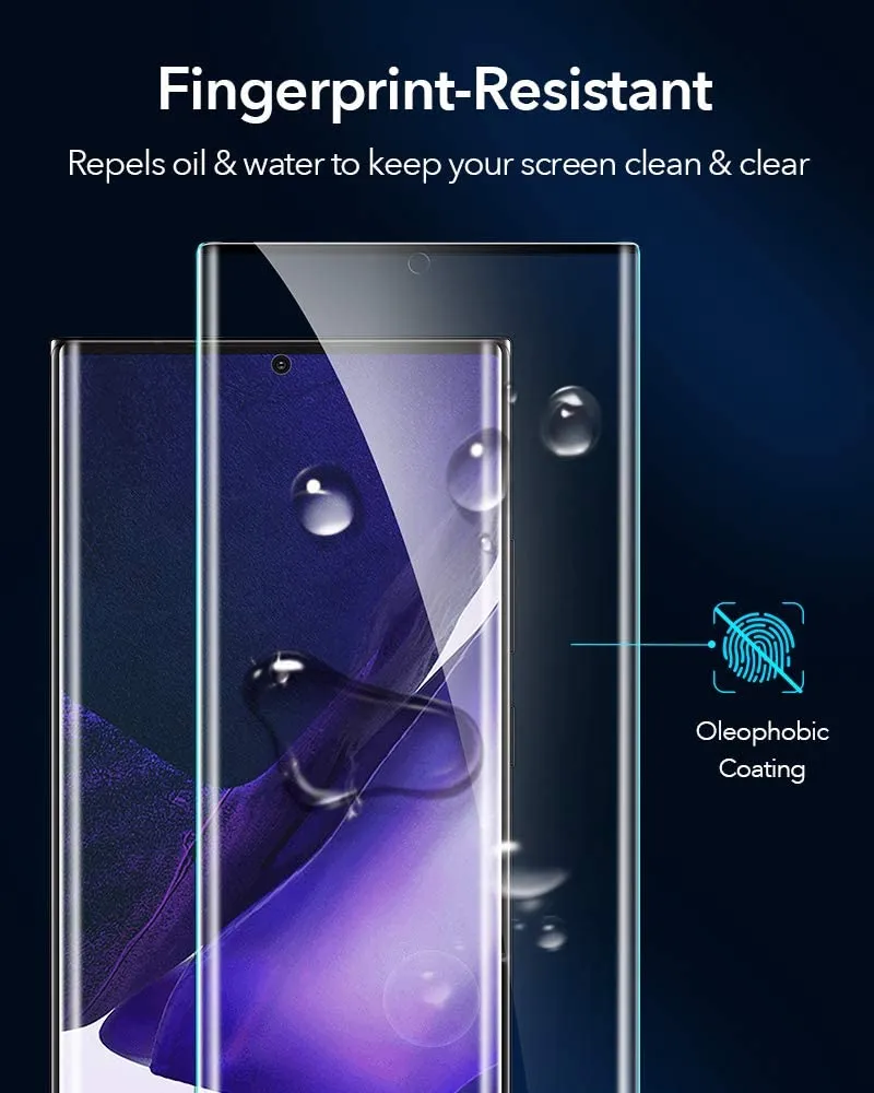 Samsung注20超フルグローブ穴スクリーンプロテクター湾曲したケースフレンドリーな作品レットパッケージ付き指紋強化ガラス