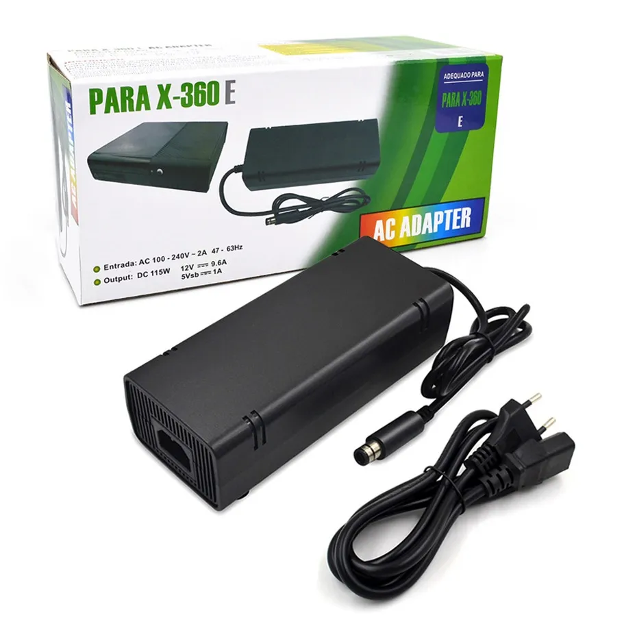 Adattatore CA per Xbox 360 E 360E Console Alimentatore Cavo di alimentazione 110-240 V Caricatore di ricambio US/UK/UE/AU Plug