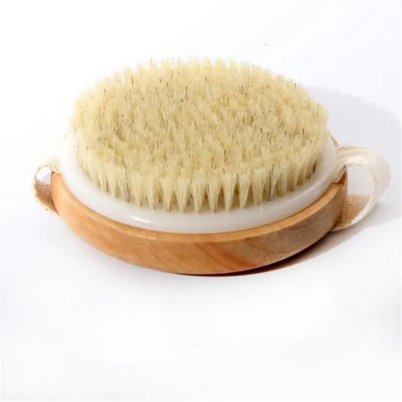 Cepillo de cerdas de cerdas naturales para el cuidado de la salud, cepillo de baño para ducha de baño, cepillos de cerdas, masaje corporal