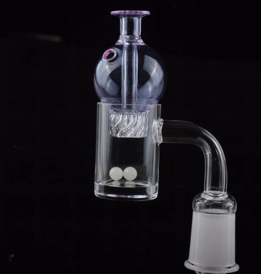 DHL Flat Top 5 milímetros inferior Quartz Banger 14 milímetros unhas Luminous Terp Pérola Cyclone Spinning Carb Cap Dab Para Pipes Oil Rigs água de vidro