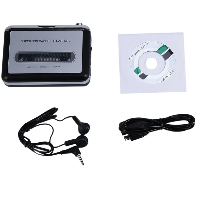 Reproductor De Cassette USB De 12V Cinta A PC MP3 CD Conmutador