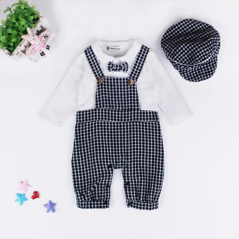 New Born Baby Clothes Cute Spring Roupa Infantil Handsome European Style  Baby Rompers Fashion New Born Baby Clothes From Kunmingaa, $20.51