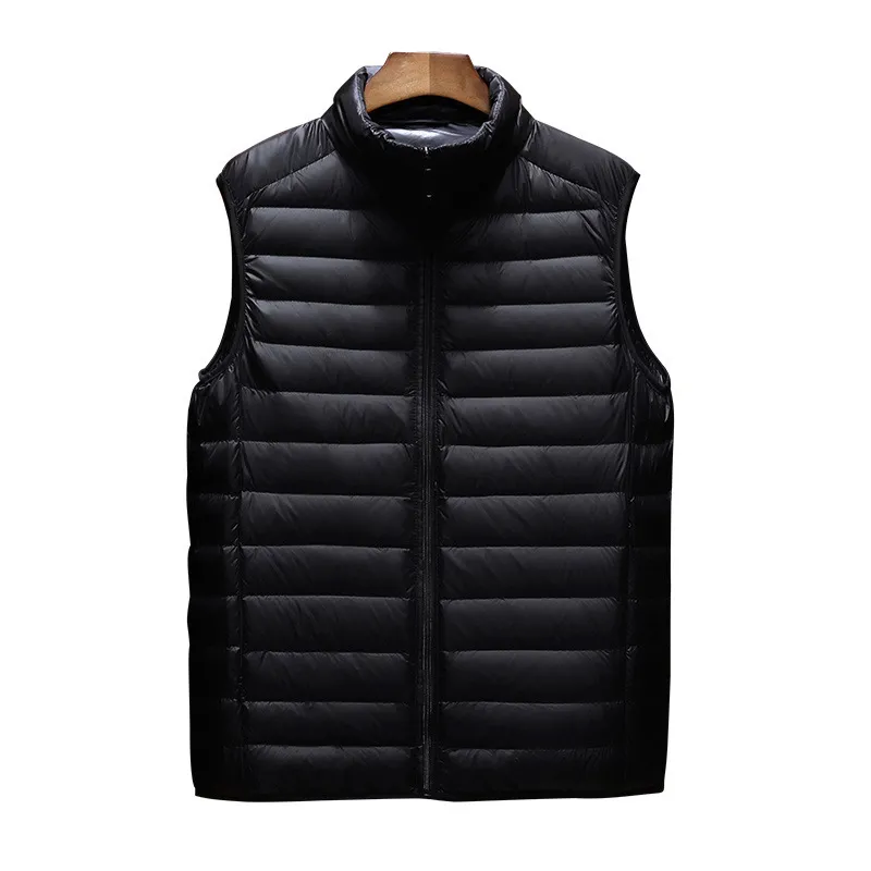 Gilet da uomo Giacca da uomo Gilet senza maniche Moda invernale Maschile Cappotti imbottiti in cotone Colletto da uomo Addensare Gilet Abbigliamento