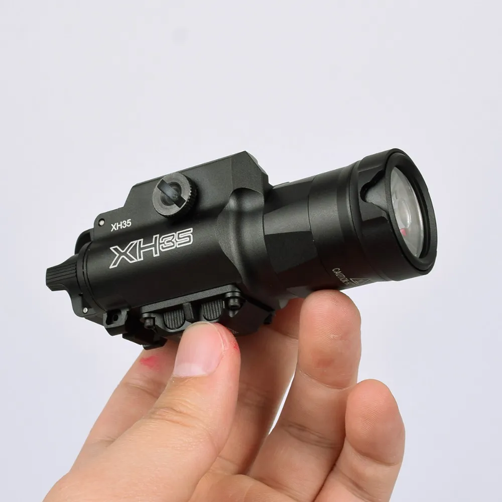 Tactical XH35 Hunting Light Ultra-Hög Dual Output LED Vittljus Jakt Ficklampa Justering Strobe 1000 Lumen