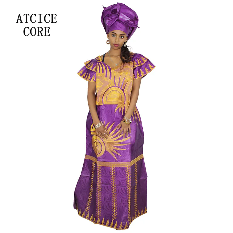 Robes bazin top brodées