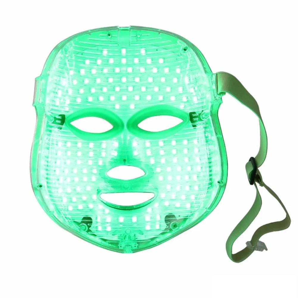 Led Facial Mask Skin Föryngring med 7 färger Light Photon Beauty Therapy Beauty Machine för hemmabruk