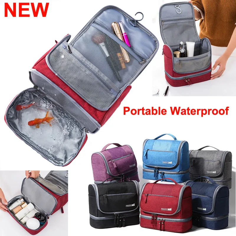 NEW Hanging Toiletry Bag Travel Cosmetics Organizer Shower Bathroom Bag for Men Women Portable Waterproof Makeup Bags Extra Large Capacity