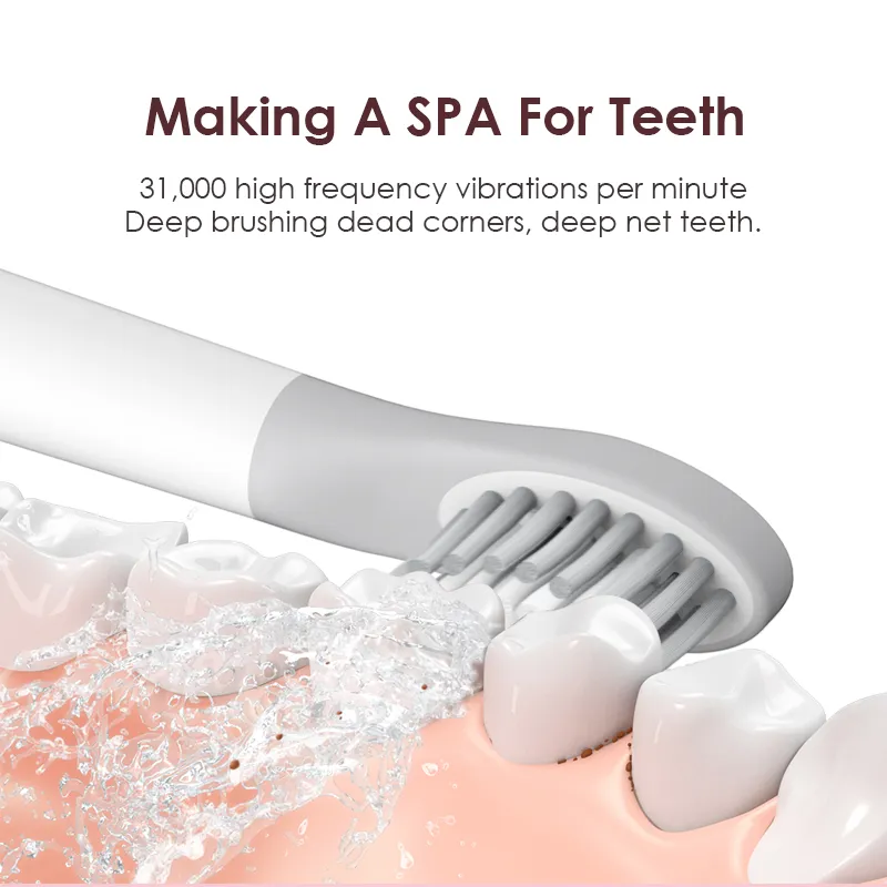 SOOCAS tão branco EX3 dente dentes Whiteing o Sonic escova de dentes elétrica ultra-sônica automática escova recarregável Waterproof escova de dentes elétrica