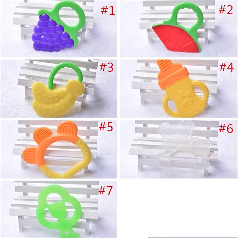 1pc jouet de dentition en forme de feuille de silicone pour bébé jouets de