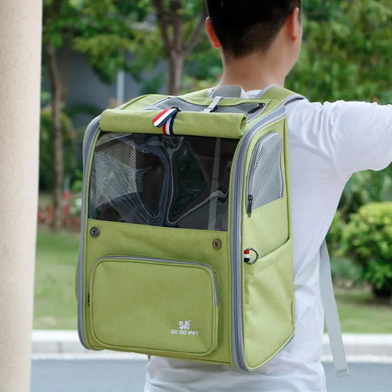 Pet Dog Cat Carrier Backpack Pet Travel Travel Bag para viagens para caminhada para caminhar sacos de cachorro ao ar livre com peso 9 kg