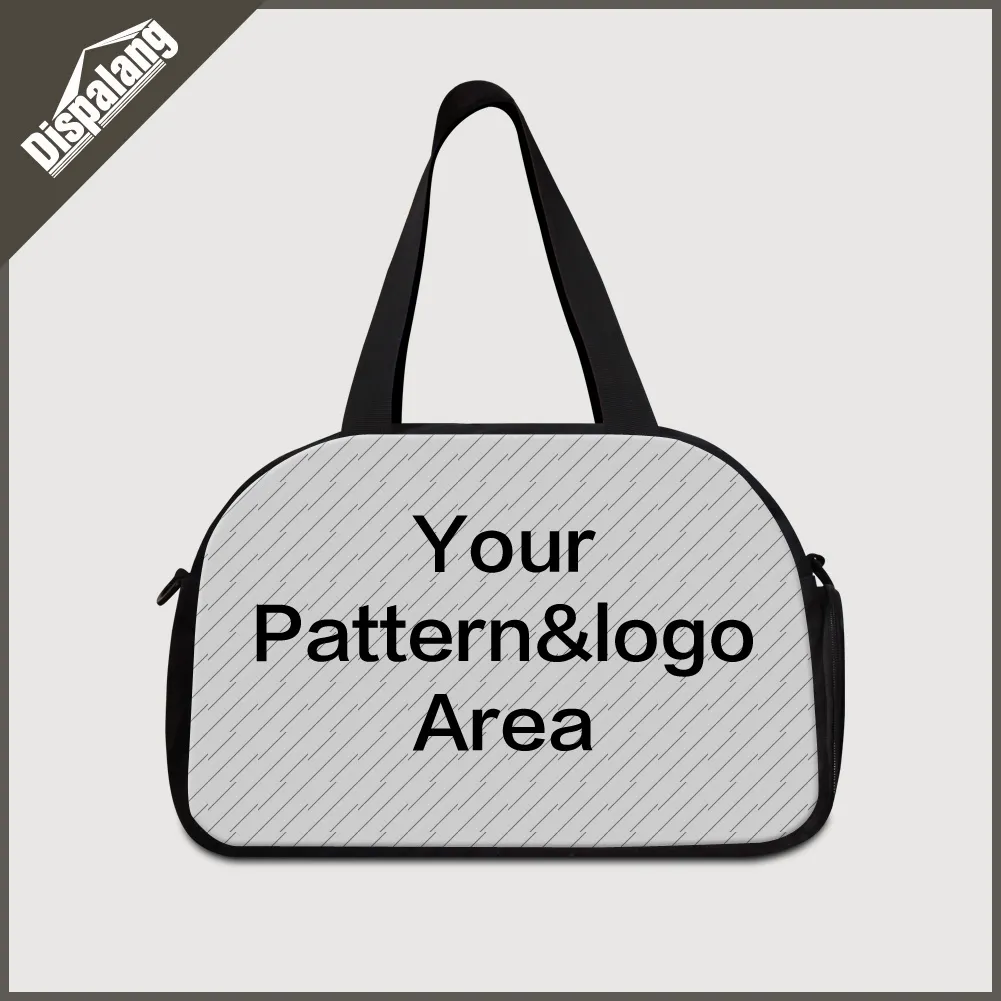 Customize Your Own Brand Logo Photo Travel Duffle Bags For Teenagers Women Men Fashion Outdoor Weekend Overnight Bag Handbag Children Duffel