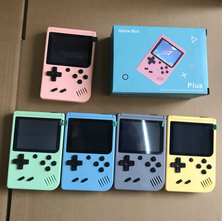 Macaron couleur Mini joueurs de jeu de poche rétro jeux Consoles prise en charge AV sortie TV vidéo pour FC 8 bits classique jeu enfants cadeau