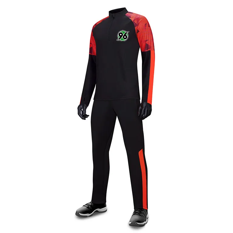 Hannover 96 FC Herren Kinder Outdoor Freizeit Trainingsanzug Sets Langarm Wintersport Trainingsjacke Warme Sportbekleidung
