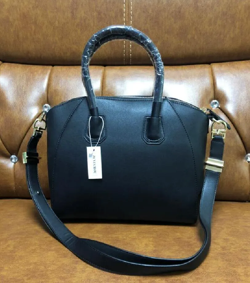 2020 bolsas de asas negras Bolsos de hombro Bolsos de cuero real Bolso de moda Femenino Business Bolsos portátiles 2019 Bolso