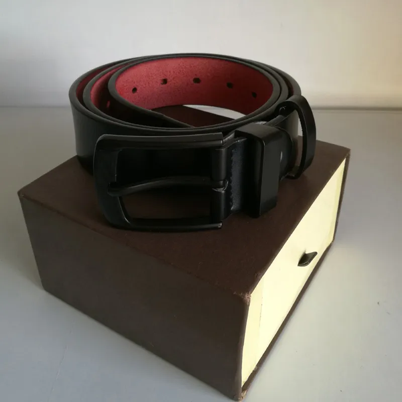 New fashion belts men belt women beltss large gold buckle genuine leather ceinture accessories 3.8cm width with box