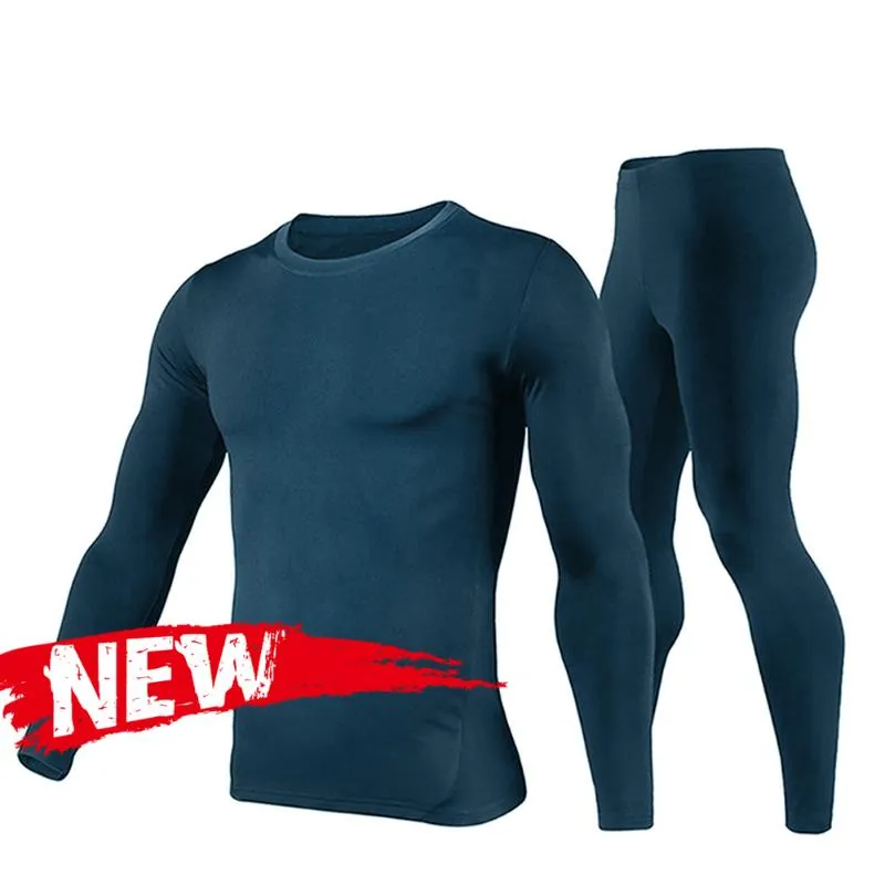 Sous-vêtements Thermiques Homme Hiver - Combinaison Longue Doublée Polaire Pour Sport Et Froid