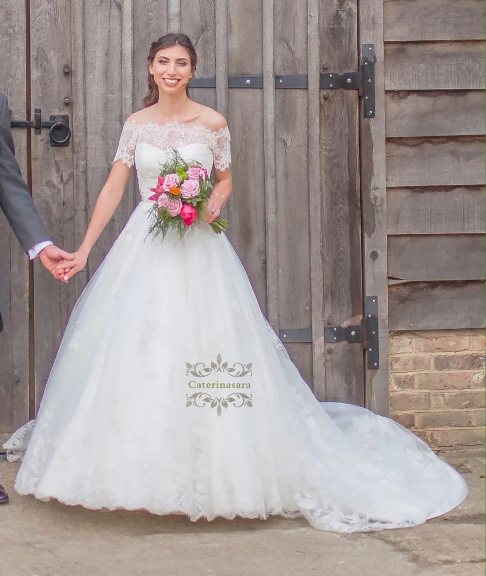 Vestidos de novia online corte de baile