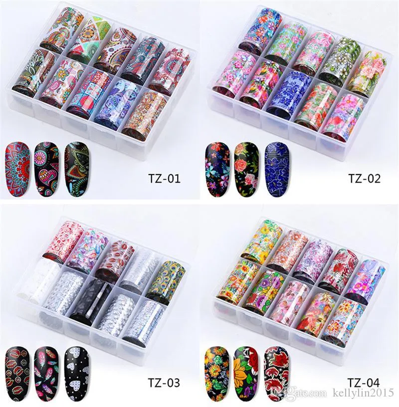 Nail Art Stickers Set 30 styles Transfer Paper Decals Colorful Starry Laser Nail art Decorations Tips Manicure Tool 4cm /box