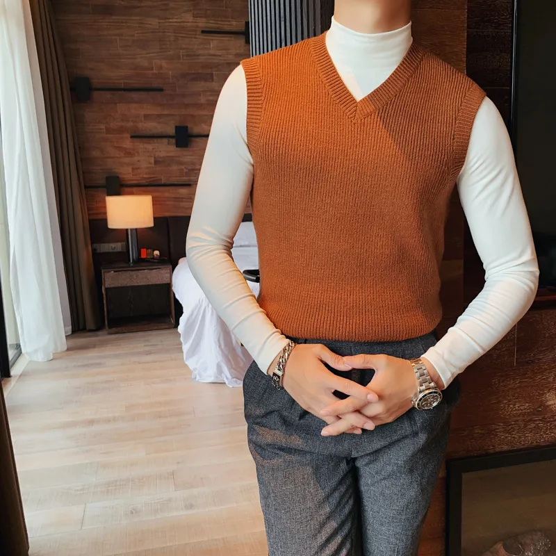 Mens sleeveless sweater clearance vest