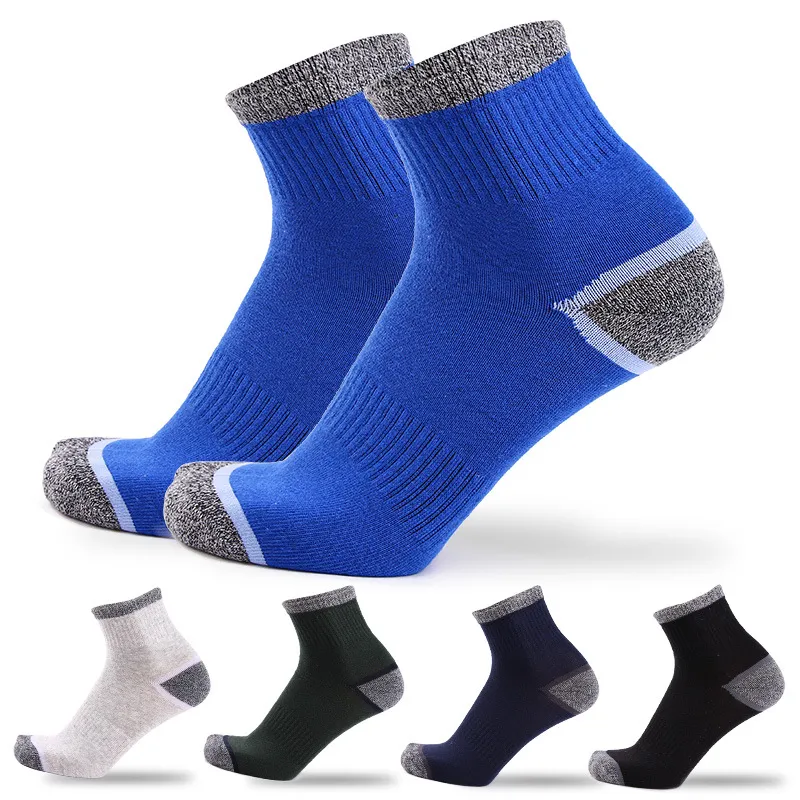 Yeni Marka 5 Pairs erkek Pamuk Çorap Spor Çabuk Kuruyan Erkekler Sonbahar Kış Çorap Erkek Trekking Için Strandard Termal EU39-45