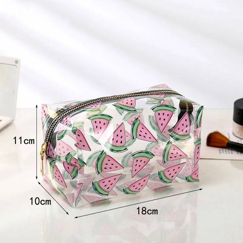 Jason-Multifunction Waterproof Transparent Cosmetic Cute Bags Storage Pouch Makeup Organizer Clear Case Toiletry Bag PVC Zipper Travel