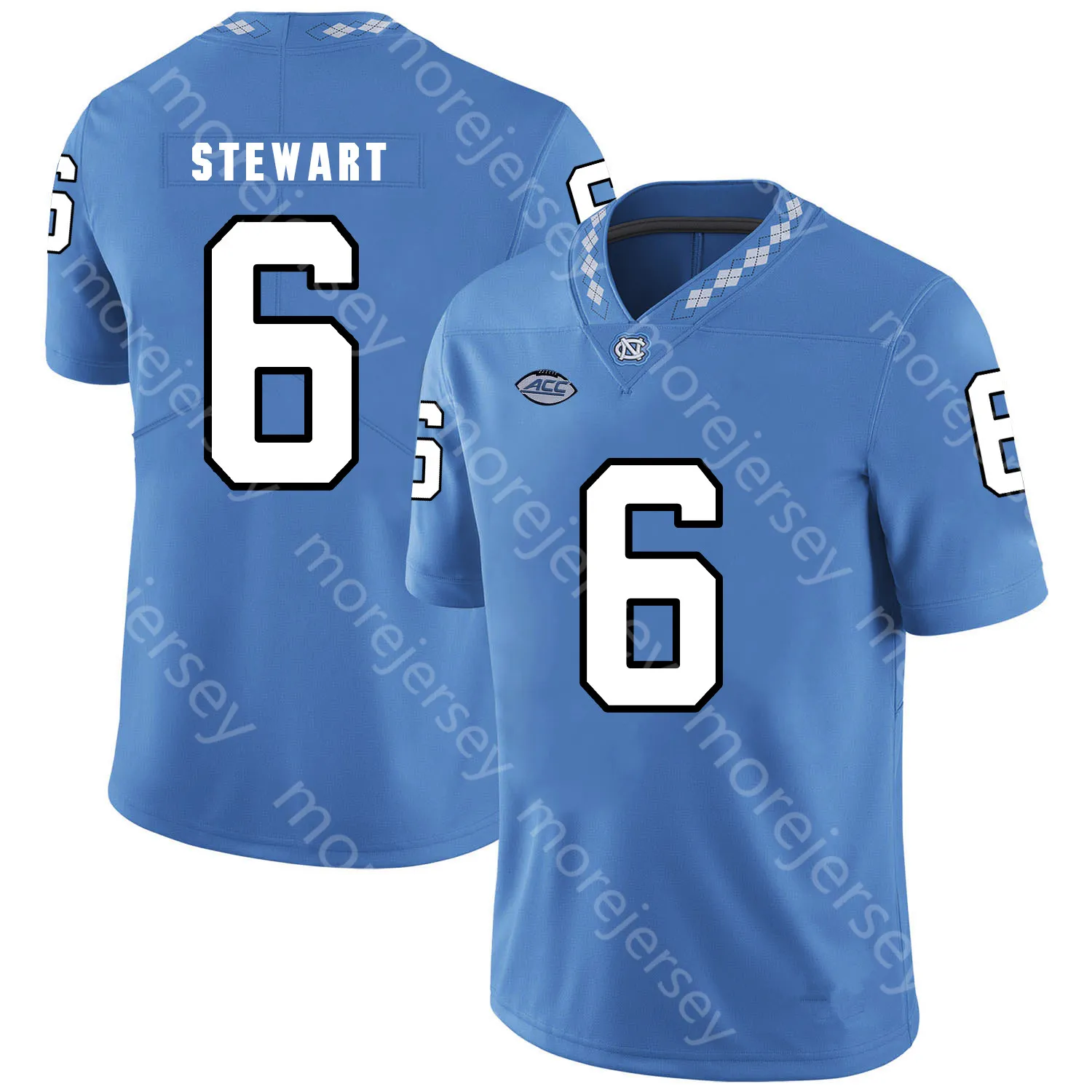 Custom North Carolina Football Jerseys NCAA College... From 