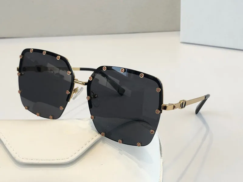 Новый 2038 Sunlgasses Роскошные солнцезащитные очки Мода VLTN Женщины Марка Дизайнер ретро Стиль Защита UV400 Cat Eye Free Рамка Come With Case