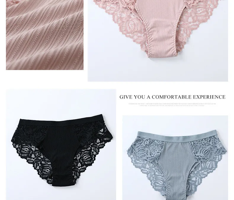 Cotton Panties Sexy Panty Briefs Lace Panties Women Underwear