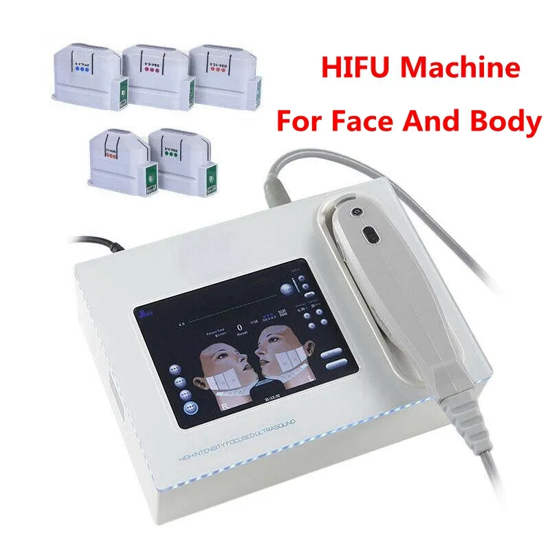 Portable Hifu Machine High Intensity Focused Ultrasound Face Lift wrinkle removal skin tightening Body Slimming Spa