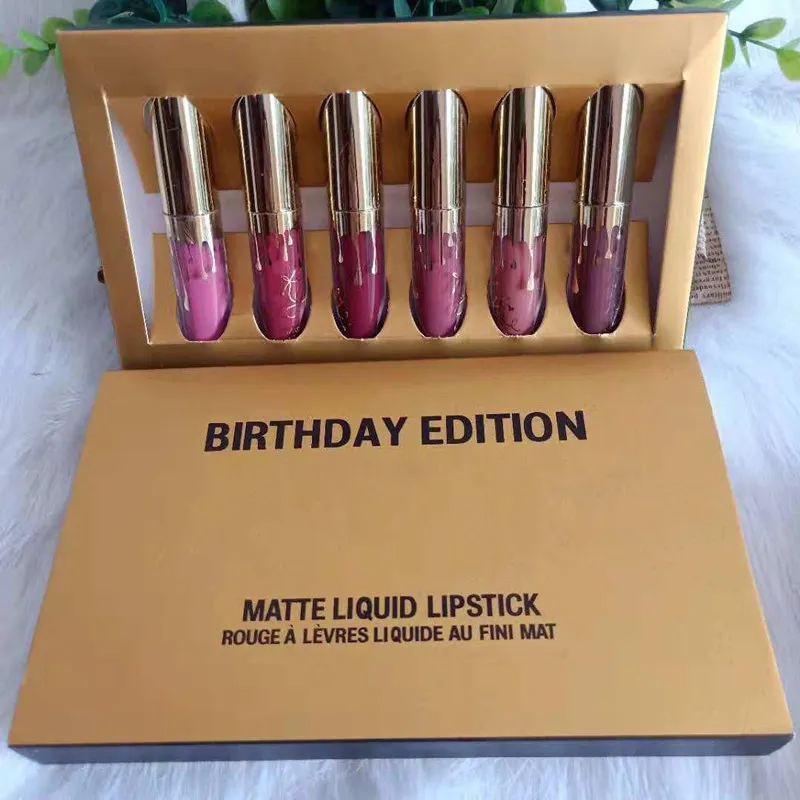 Dropshipping Popular Brand Nyest Makeup Mini Lip Collection 6Colors Lipstick Liquid Matte 6PC / Set Glans