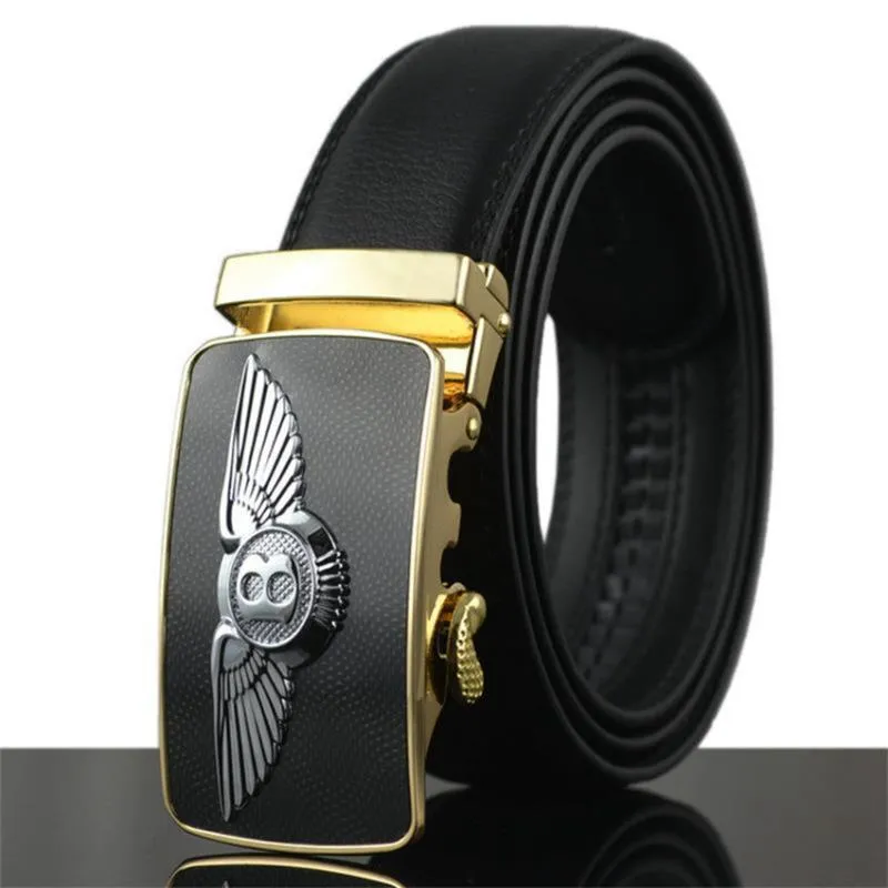 Cinture WOWTIGER Cintura Uomo Luxury Designer Maschile Vera Pelle Fibbia Automatica Ceinture Homm