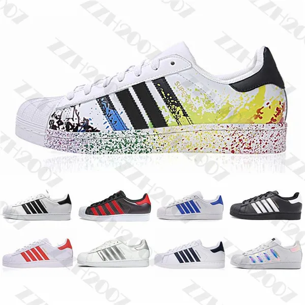 2020 Vendita Originals Superstar Bianco Ologramma Iridescenti Oro