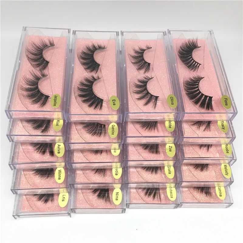 25 styles 3D cils de vison Extension de cils faux cils doux naturel épais faux cils pleine bande vison cils outils de beauté