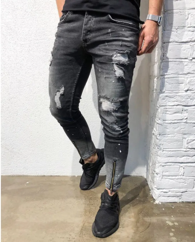 Pantalones grises outlet hombre