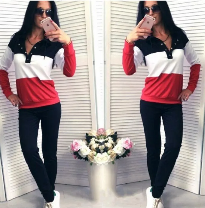 2019 New Fashion Clothing Set Women Crop Top And Pants Suit Ladies Sexy Leisure Two Piece Tracksuit