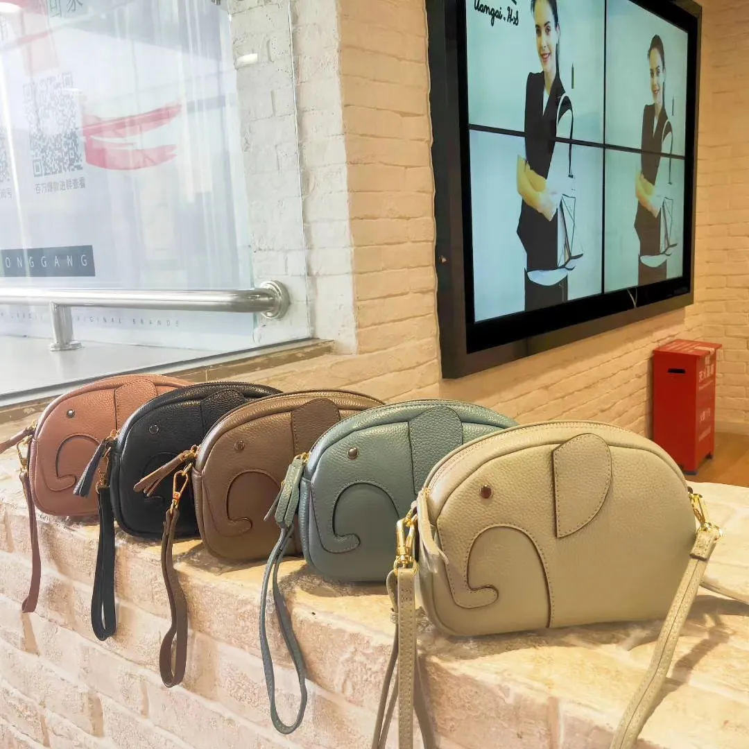 style latest blessing bags Handbags Genuine Leather Shoulder women Crossbody bag Handbag Small Mini Top cowhide Coin Purse