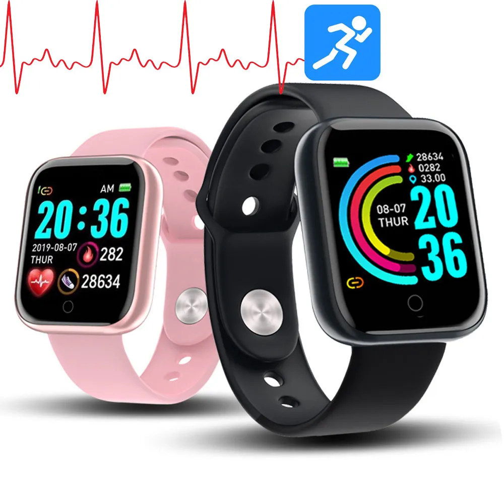 Approvisionnement En Gros Y68 Montre Intelligente Femmes D20 Pro Hommes  Smartwatch Pour Apple IOS Android Moniteur De Fréquence Cardiaque Pression  Artérielle Sport Tracker Bracelet De Samuecx4, 8,23 €