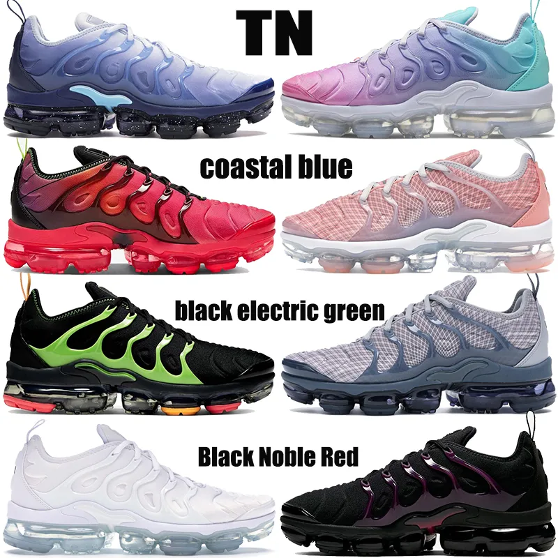 2020 Nieuwe Plus TN Mens Running Schoenen Zwart Bruin Metallic Gold Coastal Blue Laser Crimson Roze Zee Mannen Dames Sneakers US 5.5-11