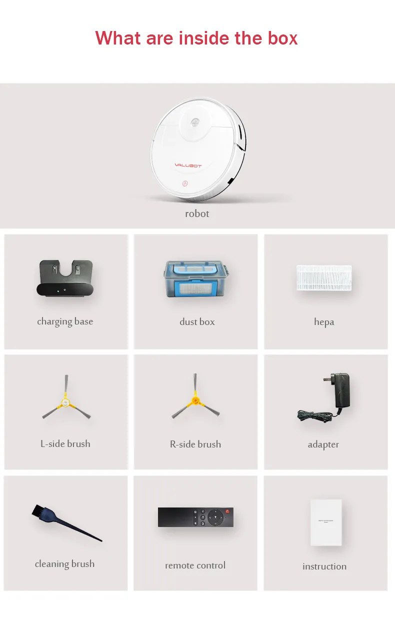 Robot Aspirador VALUBOT K100, Robot De Limpieza De Pelo De Mascotas Para El Hogar, Aplicación