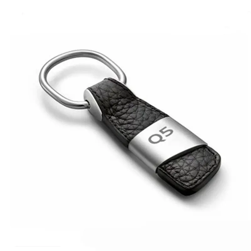 Leather Keychain for Audi Custom Leather Keyring for Audi Models A3 A4 A5 A6 A7 A8 TT S3 S4 S5 RS Q3 Q5 Q7 SLINE