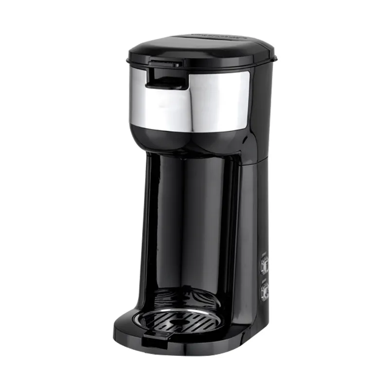 Home Electric Portable Capsule Coffee Maker 2in1 Semiautomatic American Drip Machine Suitable for Kcup Capsule and Coffee Powder