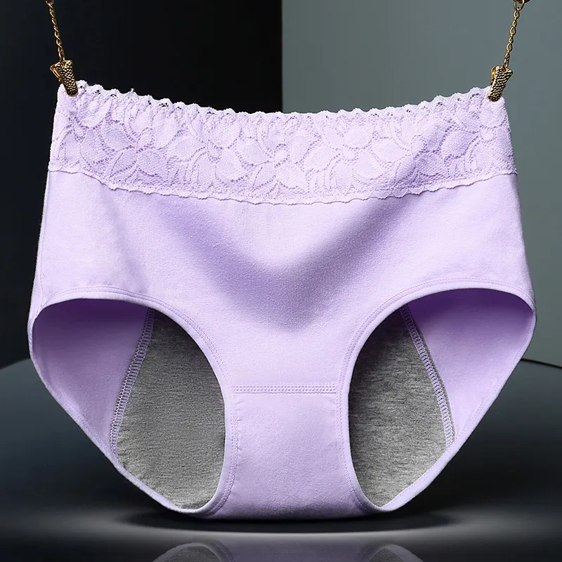 Culotte en pur coton pour femmes, culotte menstruelle Sexy en dentelle, culotte Anti-exposition latérale, période menstruelle, Kn263M