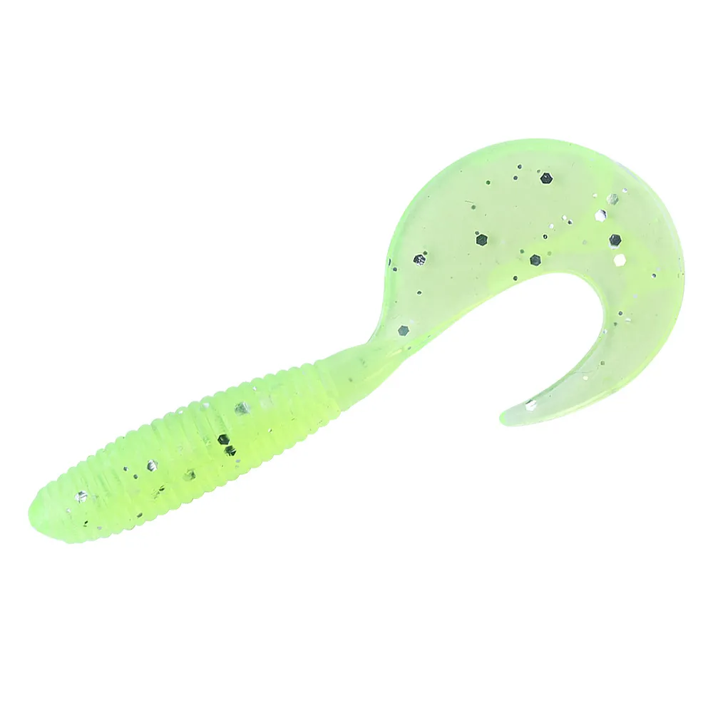 HENGJIA Soft Artificial Grub Soft Bionic Fishing Lure Single Circle