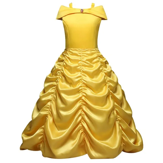 4-10 Years Cosplay Princess Girl Dress For Halloween Party Drama Prom Christmas Costume Kids Clothes