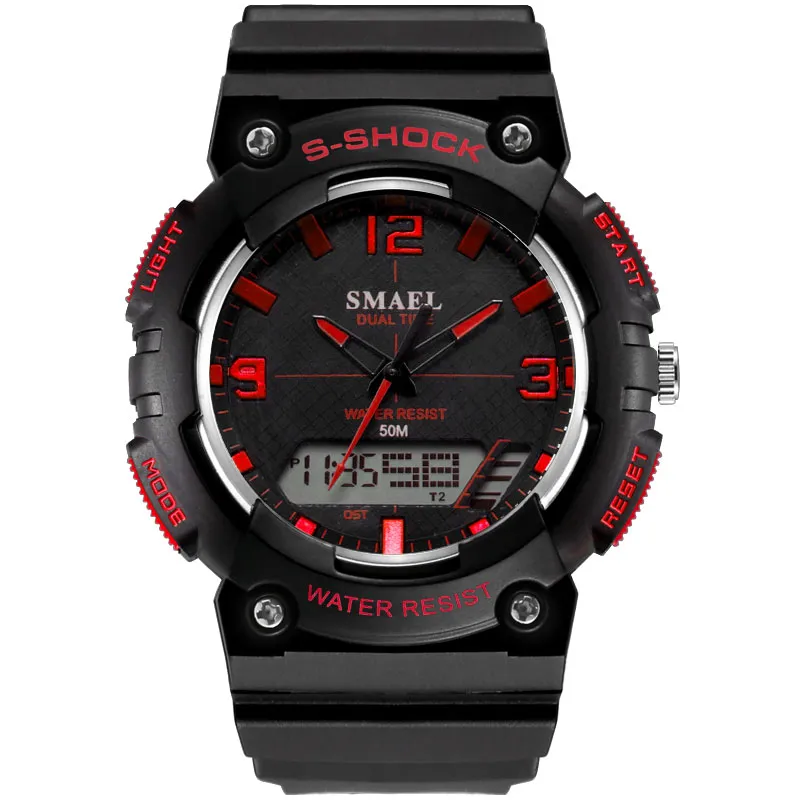 SMAEL Watches Men Sports Watches LED Digital 50M Waterproof Casual Watch S Male Clock 1509 Man Watch relogios masculino12488