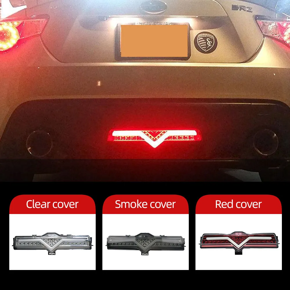 1 pièces LED réflecteur feu antibrouillard arrière frein arrière feu arrière feu arrière pour Subaru BRZ Scion FR-S Toyota 86 GT GTS