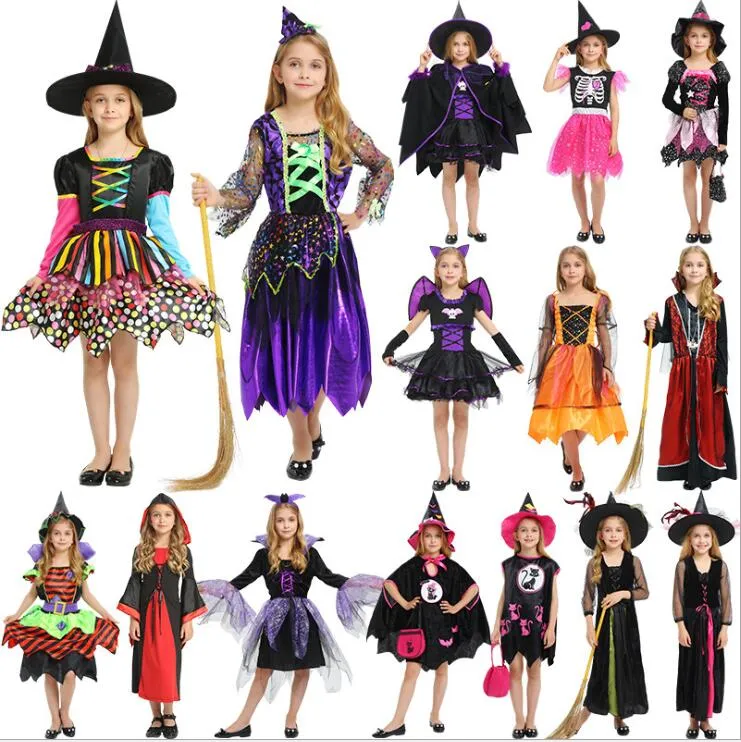Disfraces De Brujas De Halloween Para Niños, Vestido De Princesa