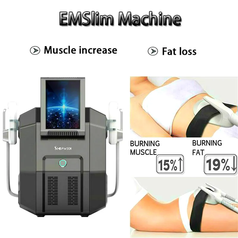 Emslim Beauty Machine Fast Slimming Body Shape高強度焦点電磁テスラ彫刻セルライト除去クリニックデバイス